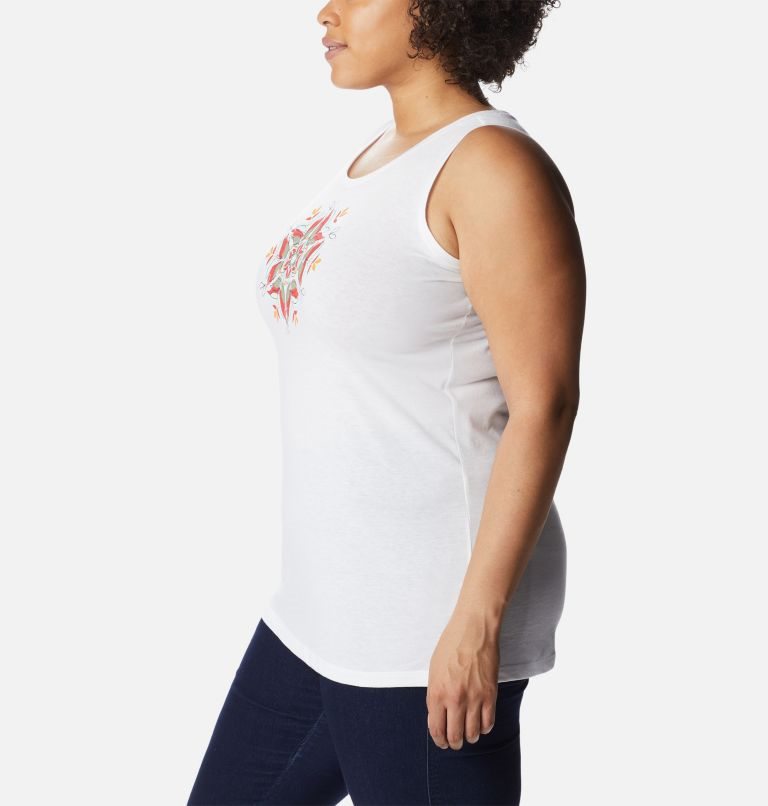 Women's Columbia Bluff Mesa Tanks White | Plus Size CA-XL086